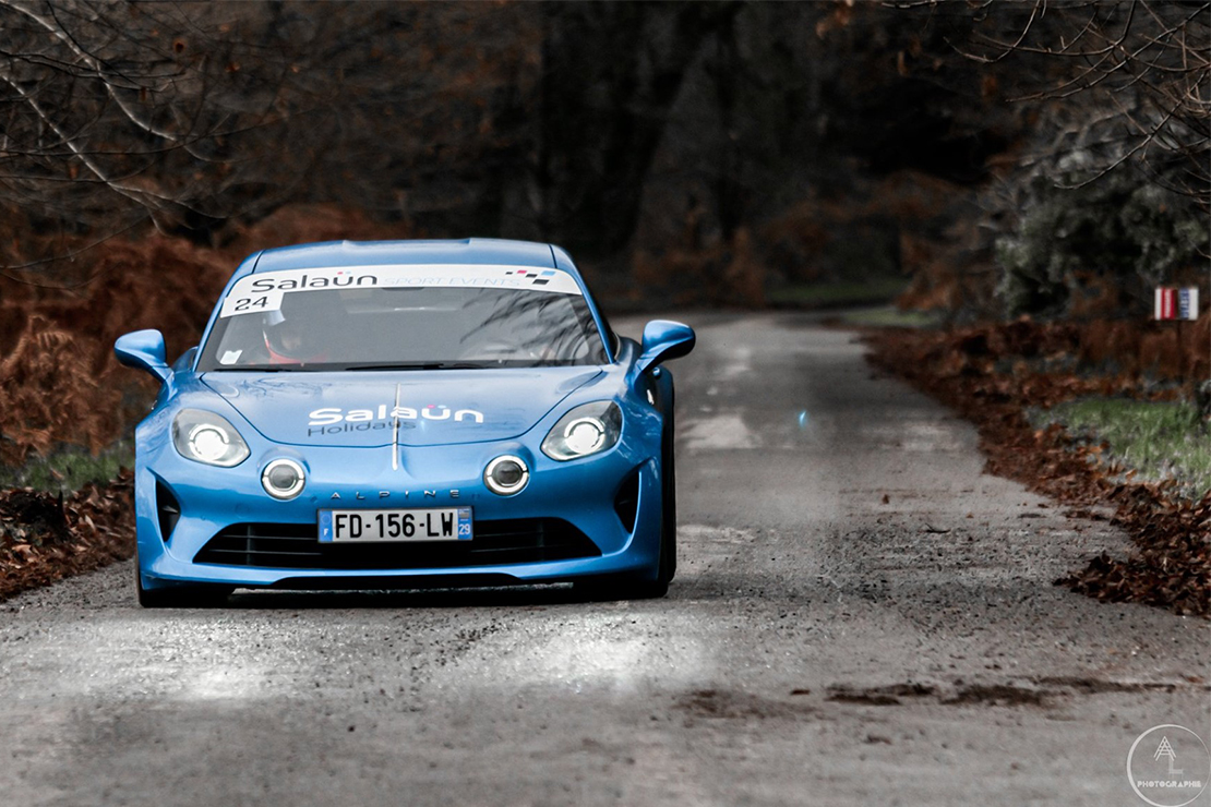 Joseph Le Bihan au volant de la nouvelle Alpine de l'écurie Salaün Sport Events