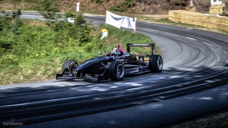 Mathieu Vern lors de la course de côte de Berrien