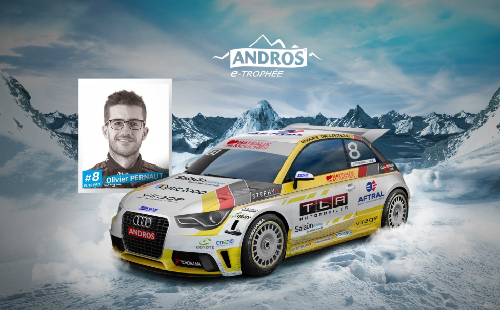 Olivier Pernaut au départ du e-Trophée Andros 2019-2020